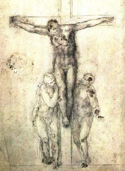 Michelangelo Buonarroti Crucifix France oil painting art